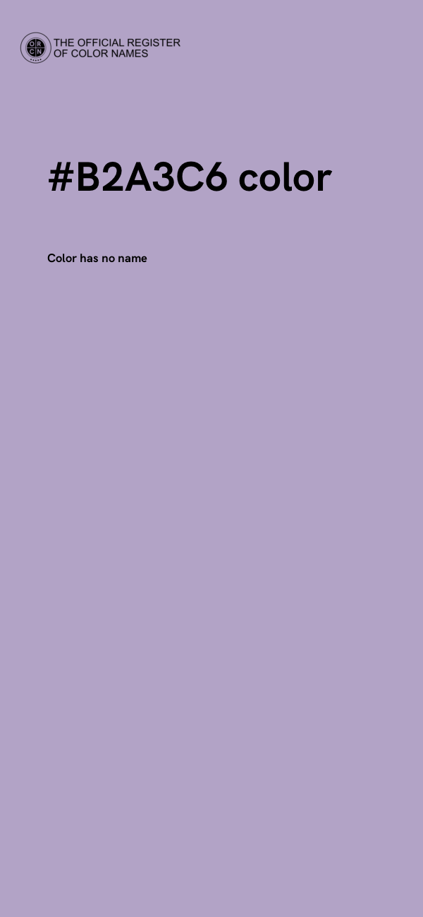 #B2A3C6 color image