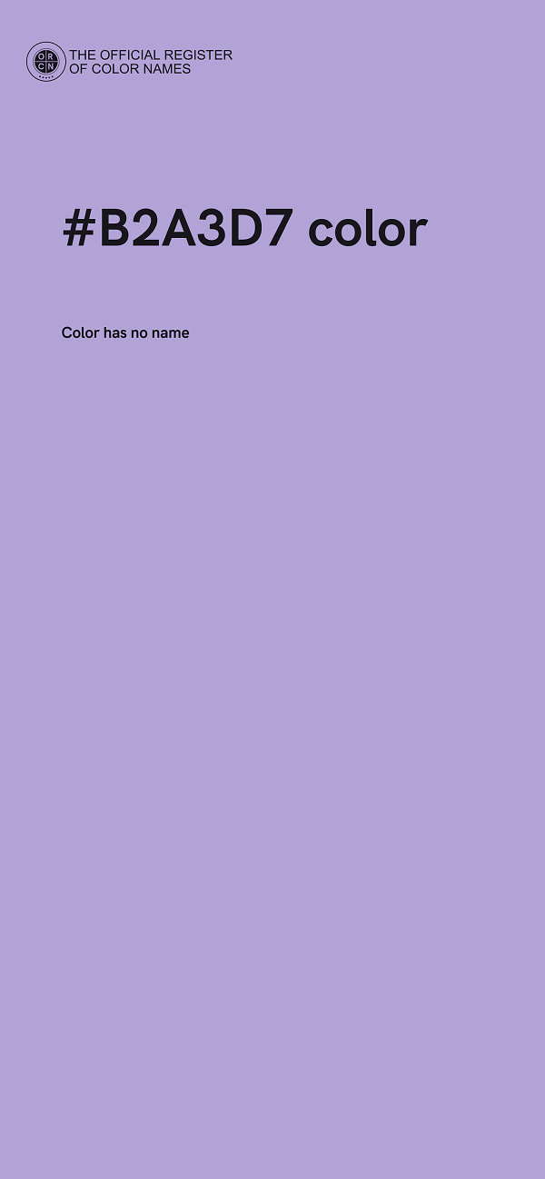 #B2A3D7 color image