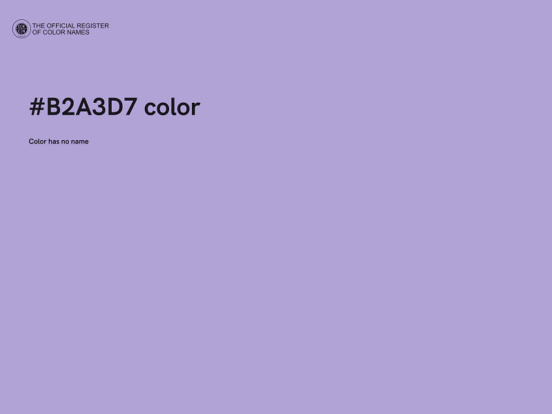 #B2A3D7 color image