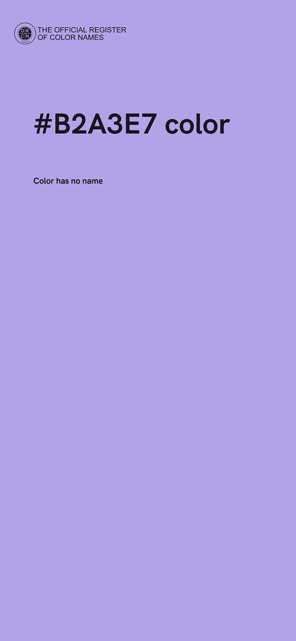 #B2A3E7 color image