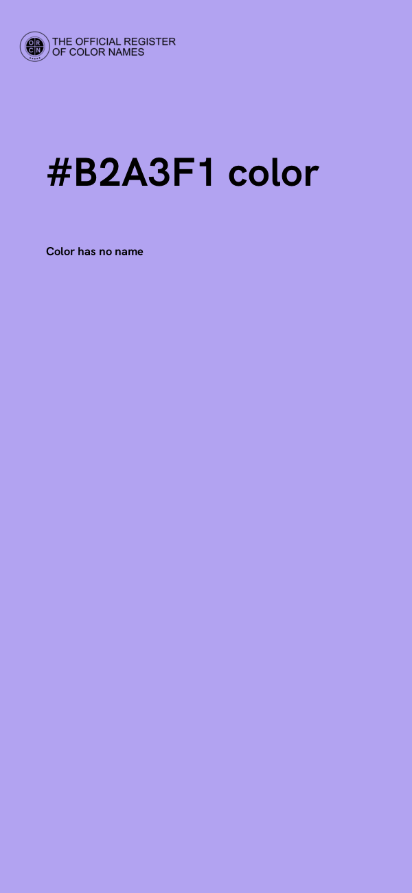 #B2A3F1 color image