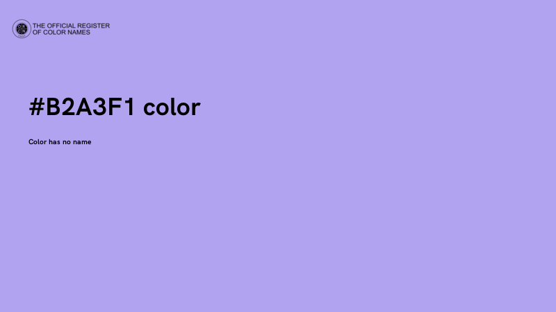 #B2A3F1 color image