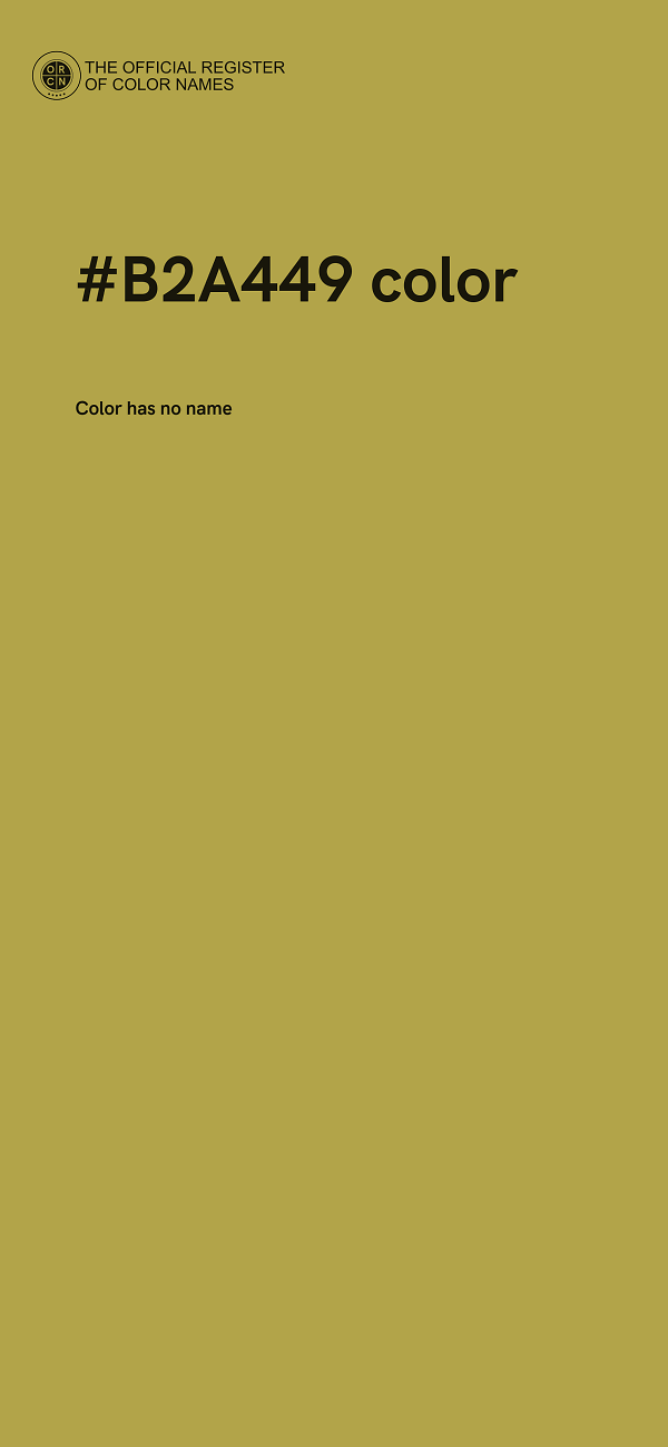 #B2A449 color image