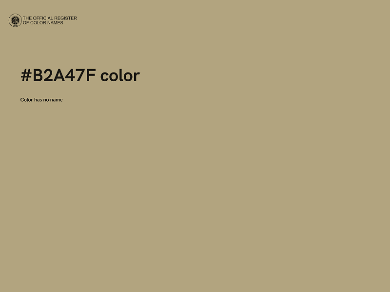 #B2A47F color image