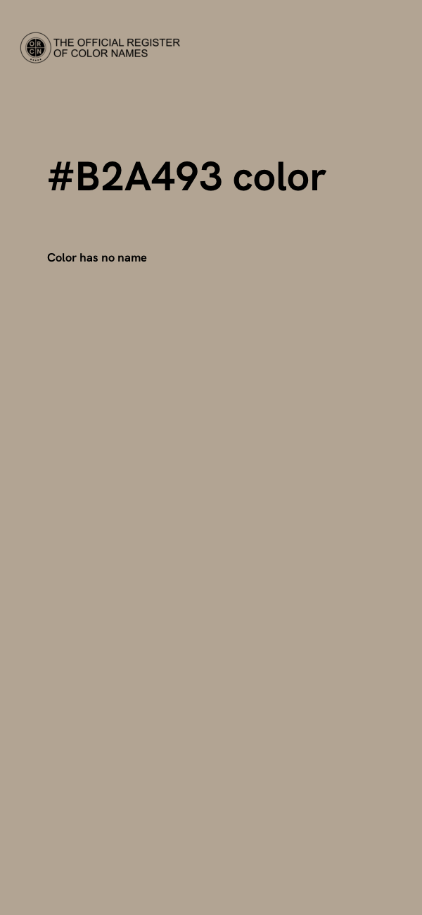 #B2A493 color image