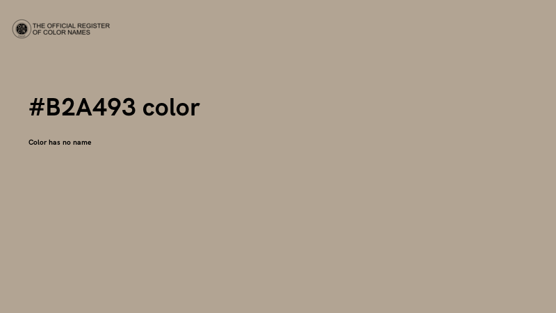 #B2A493 color image