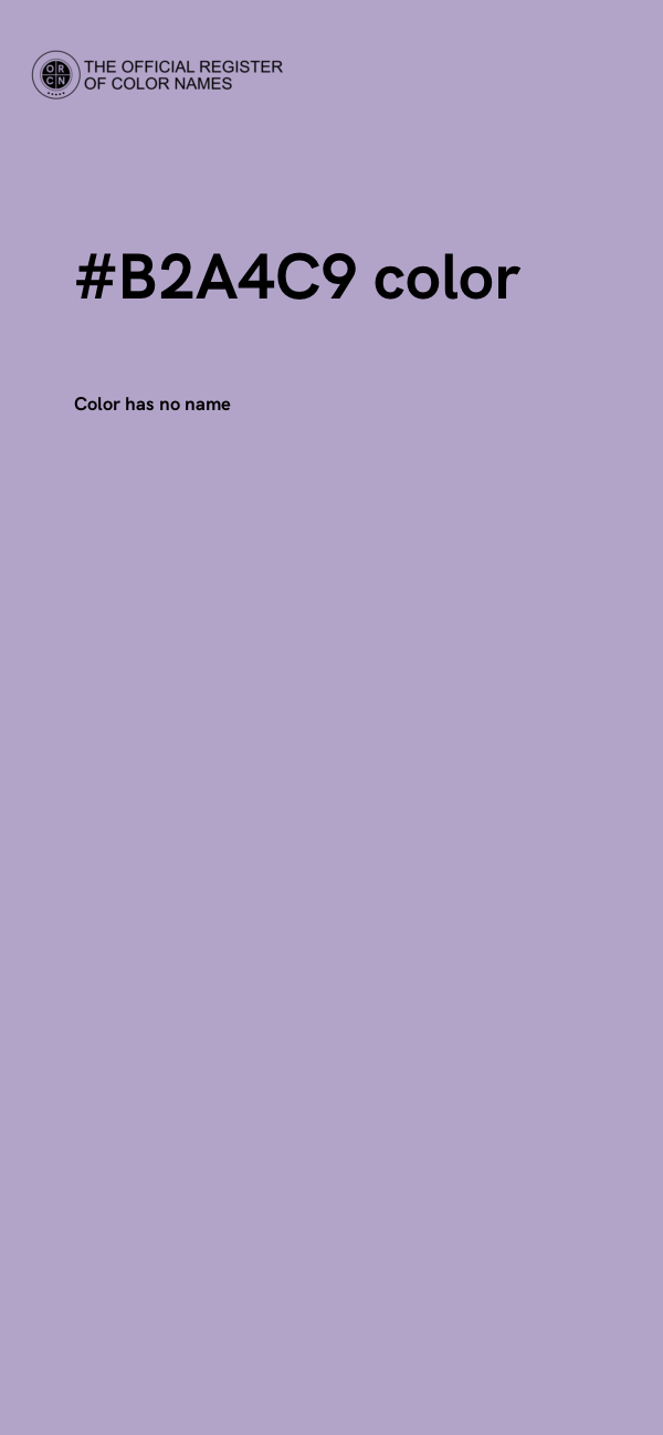 #B2A4C9 color image
