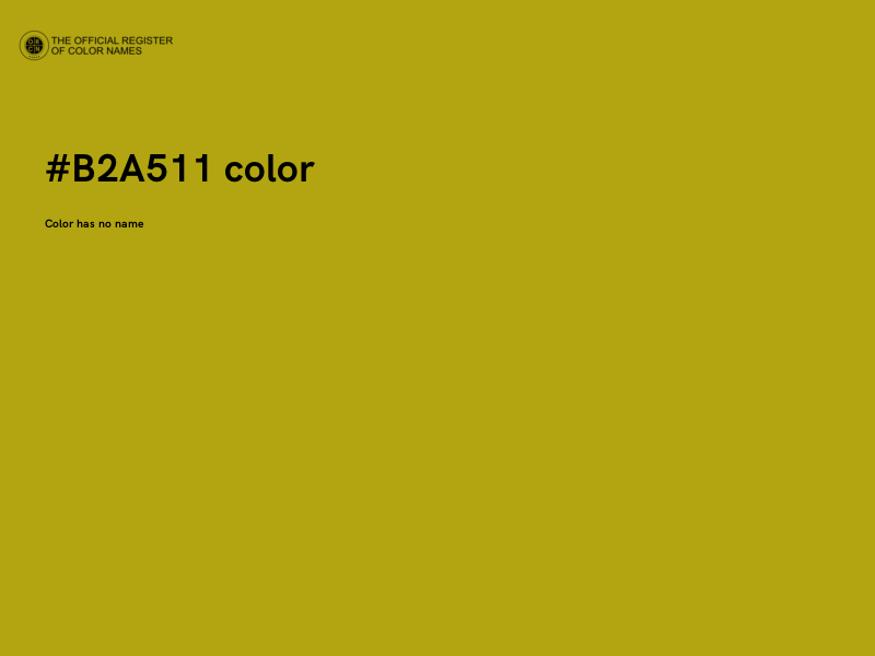 #B2A511 color image