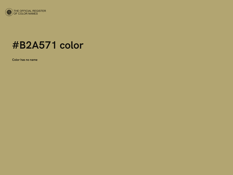 #B2A571 color image