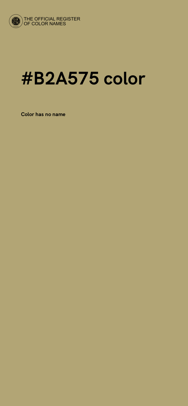 #B2A575 color image