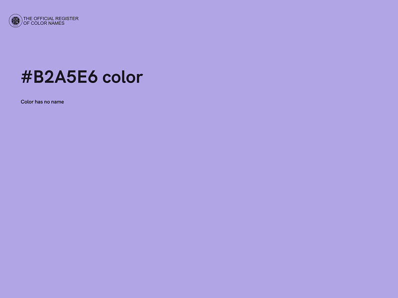 #B2A5E6 color image