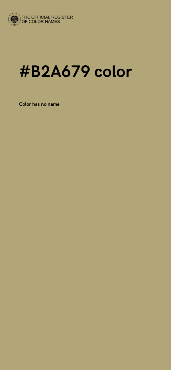 #B2A679 color image