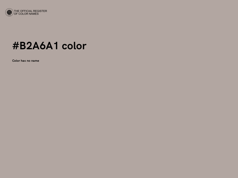 #B2A6A1 color image