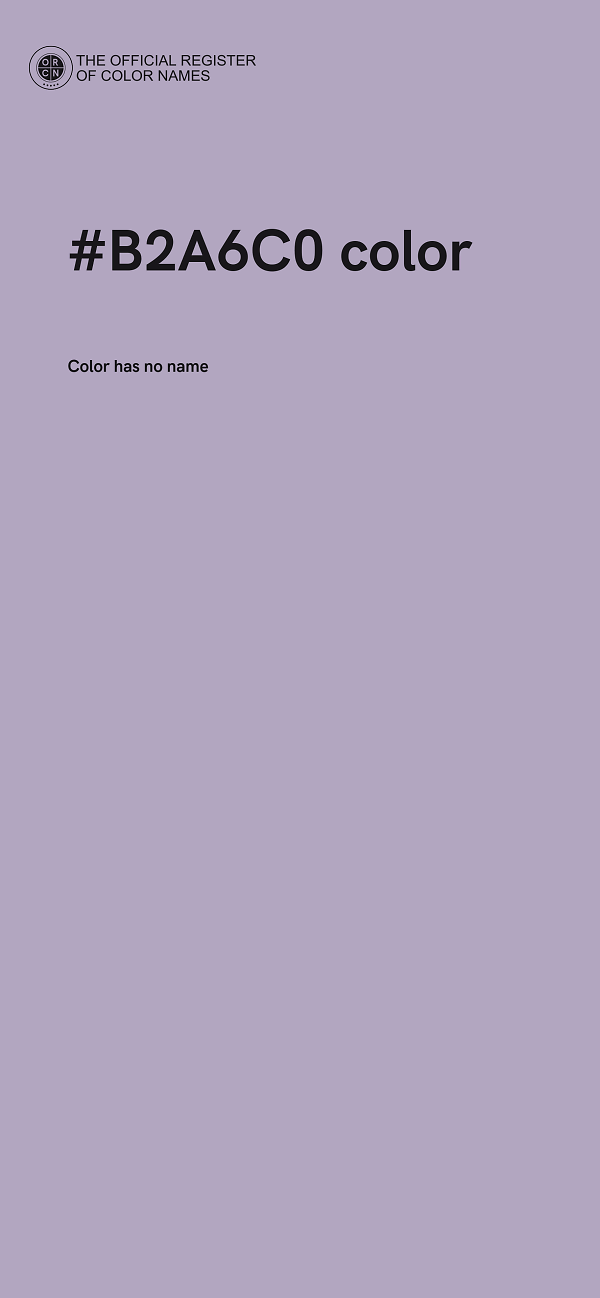 #B2A6C0 color image