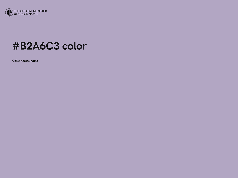 #B2A6C3 color image