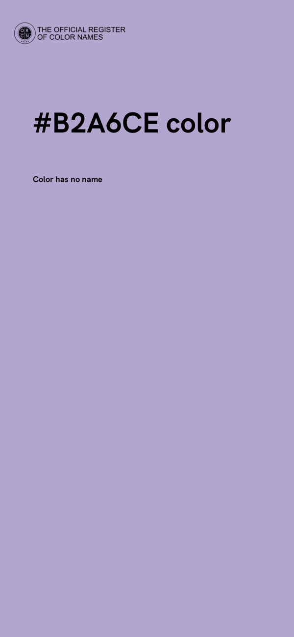 #B2A6CE color image
