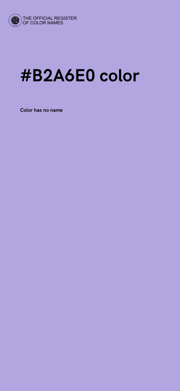 #B2A6E0 color image