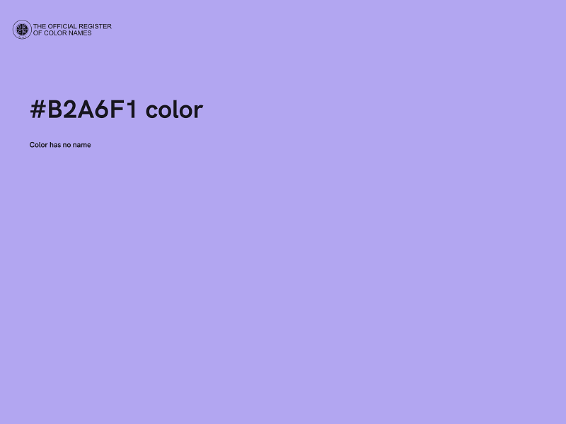 #B2A6F1 color image