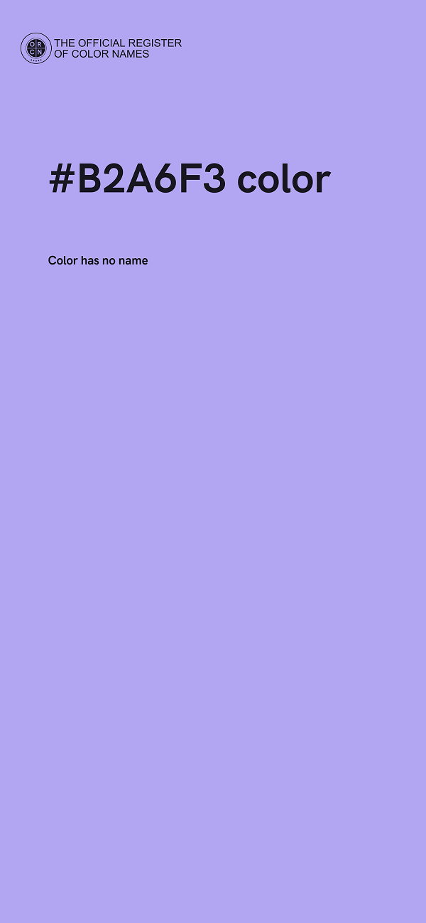 #B2A6F3 color image