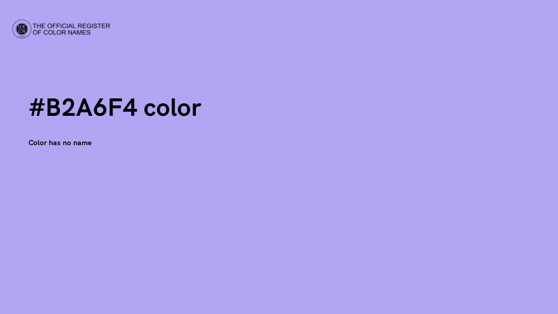 #B2A6F4 color image