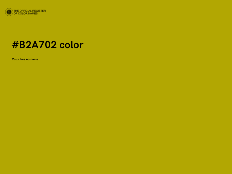 #B2A702 color image