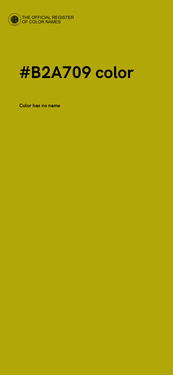 #B2A709 color image