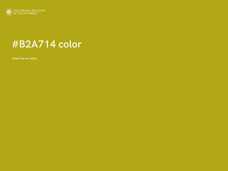 #B2A714 color image