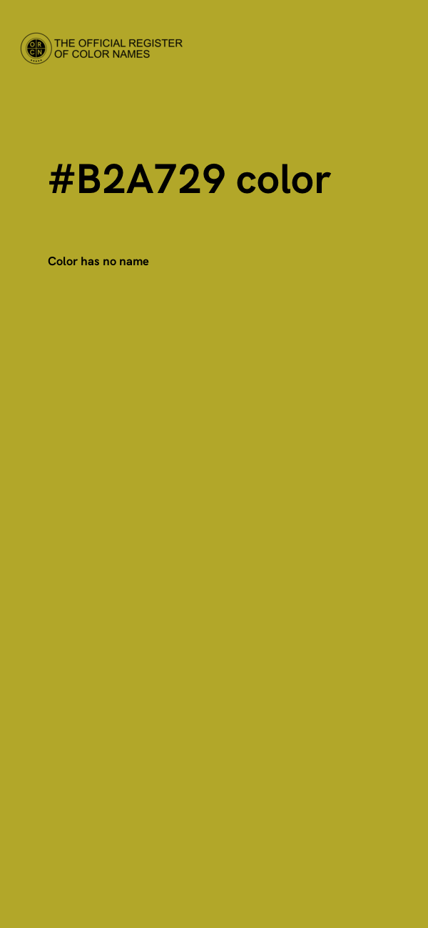 #B2A729 color image
