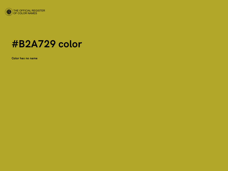 #B2A729 color image