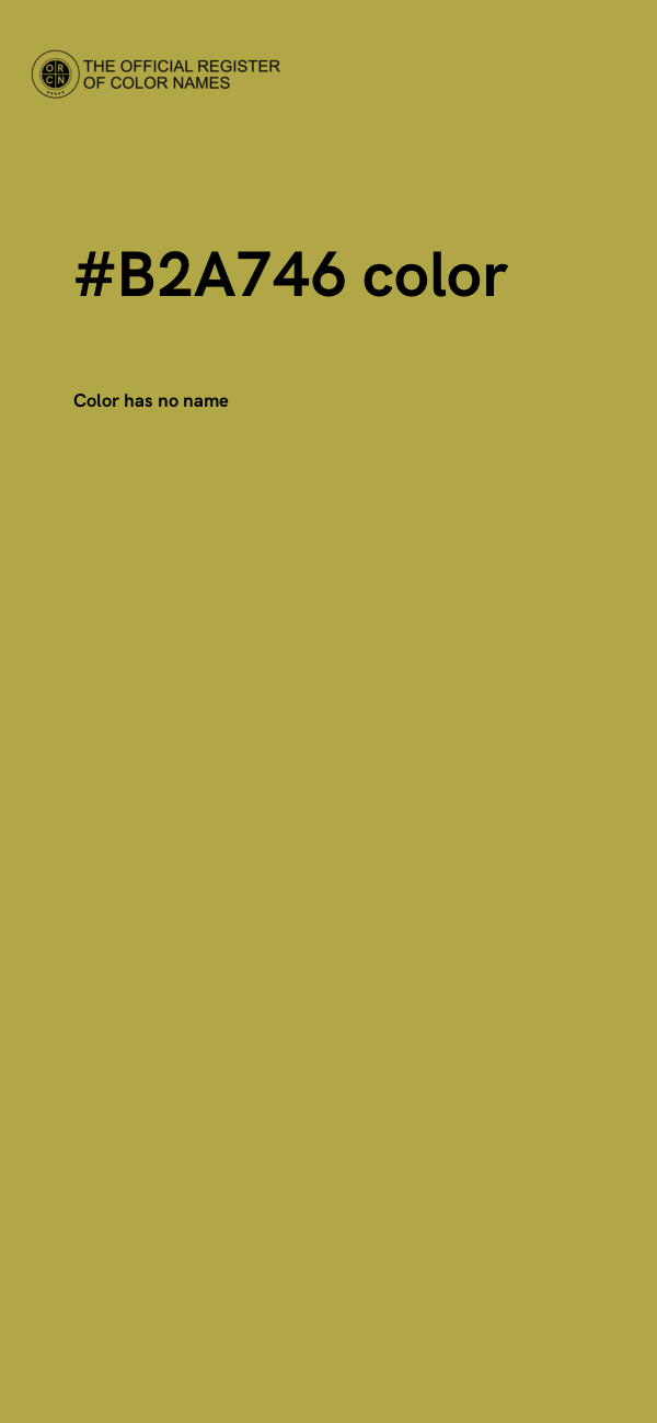 #B2A746 color image