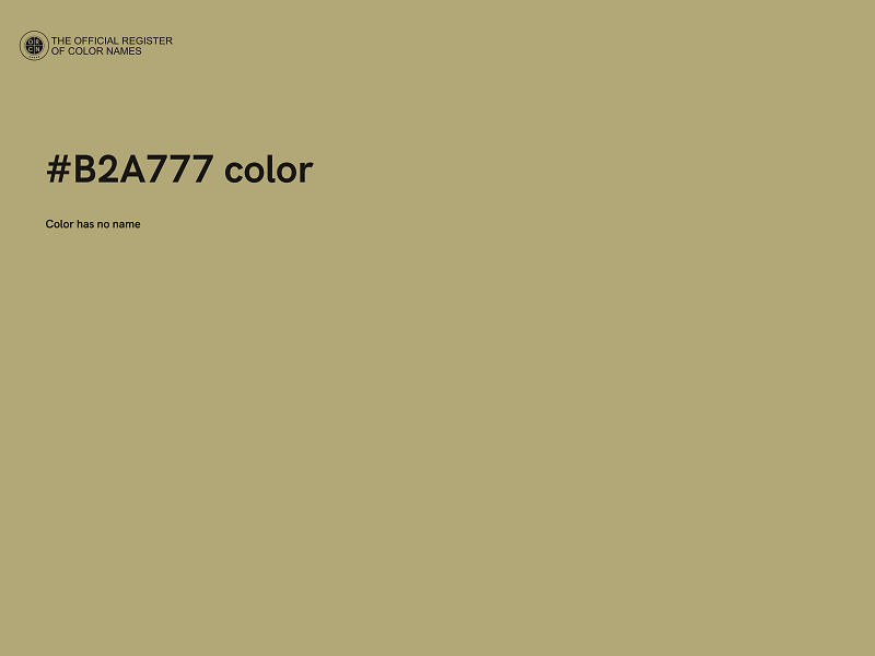 #B2A777 color image