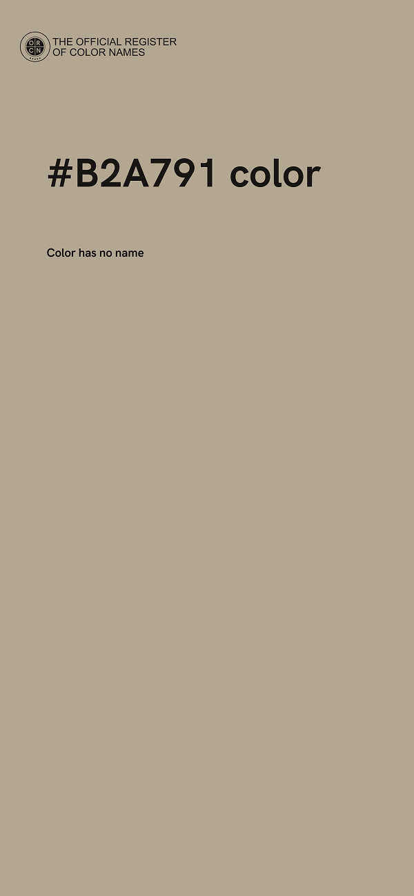 #B2A791 color image