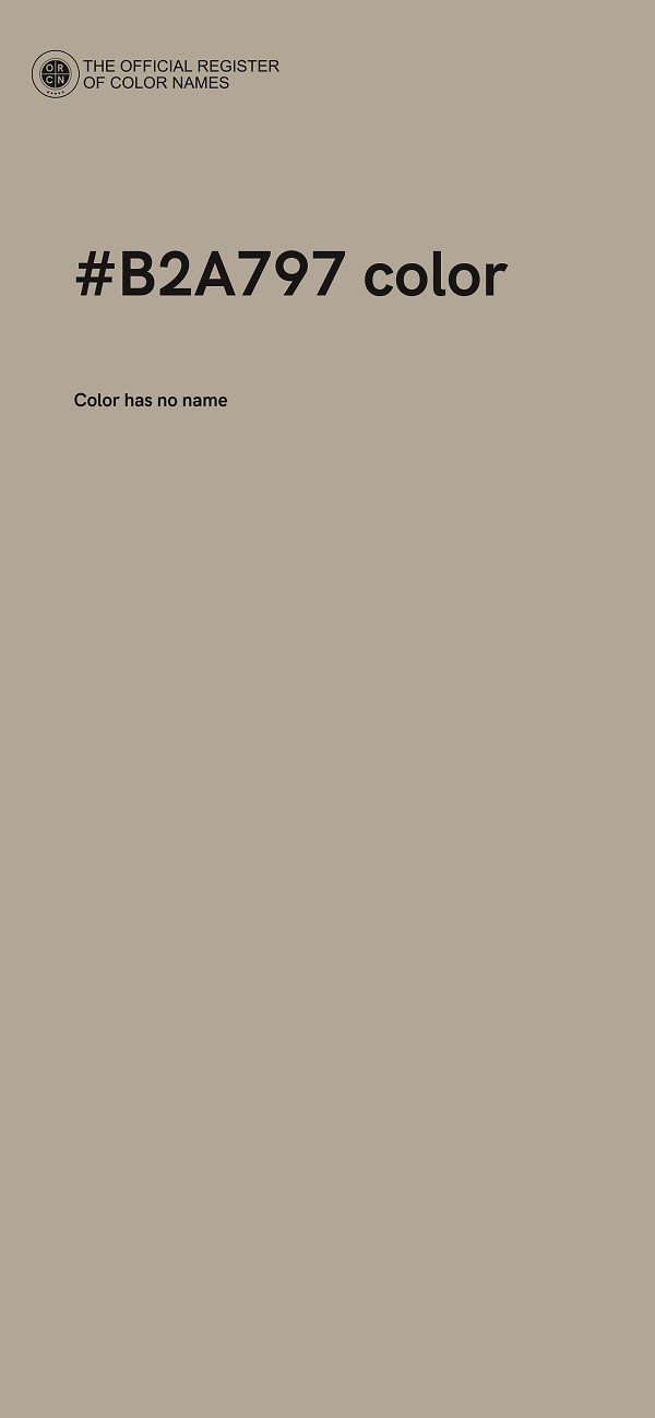 #B2A797 color image