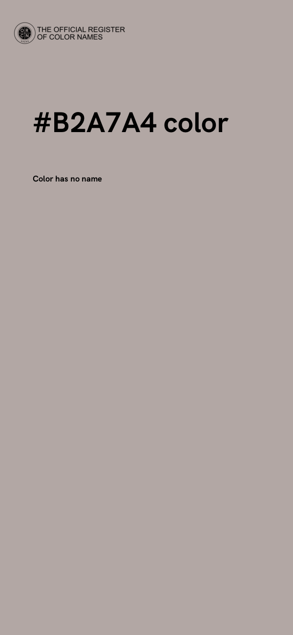 #B2A7A4 color image