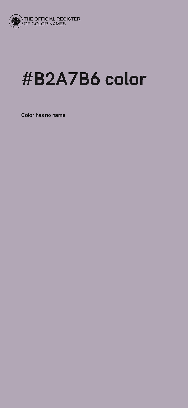 #B2A7B6 color image