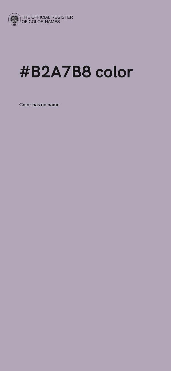 #B2A7B8 color image