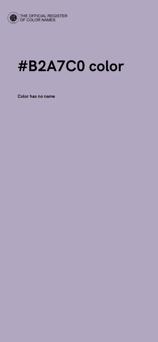 #B2A7C0 color image