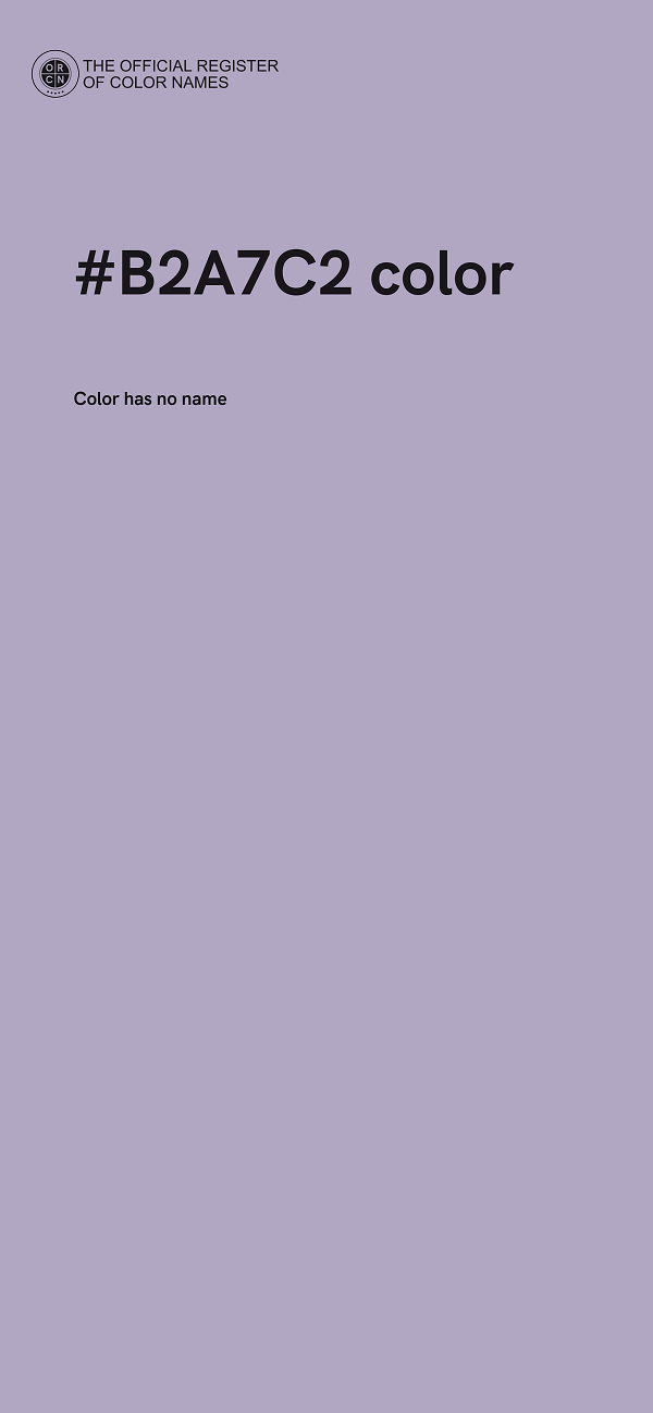 #B2A7C2 color image