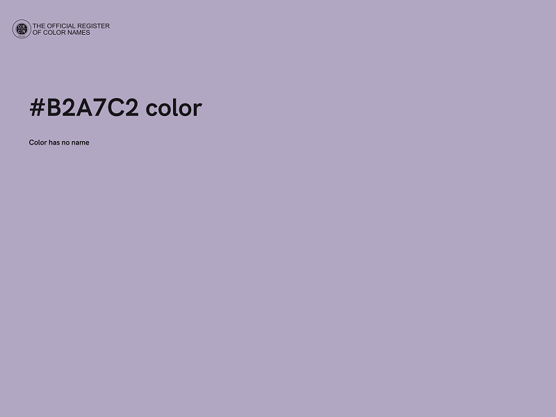 #B2A7C2 color image