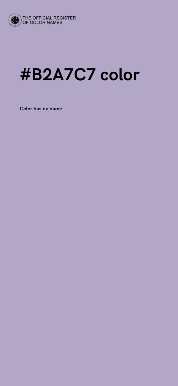 #B2A7C7 color image