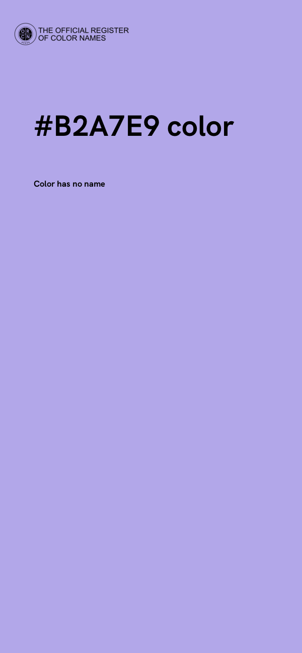 #B2A7E9 color image