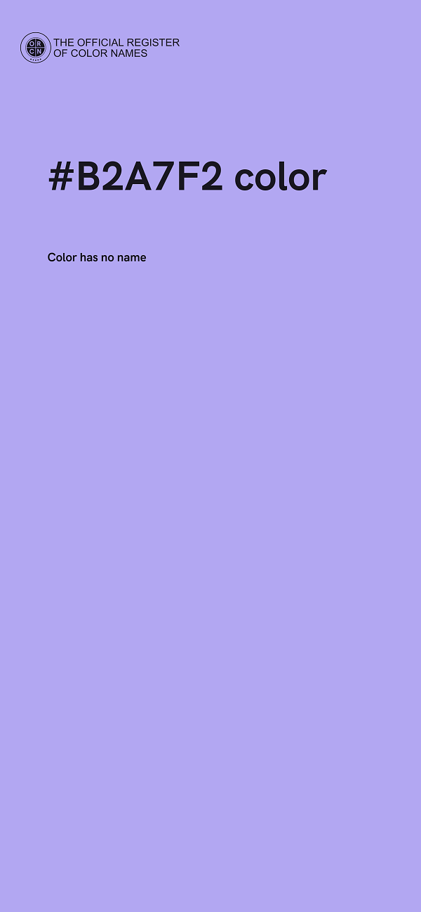 #B2A7F2 color image
