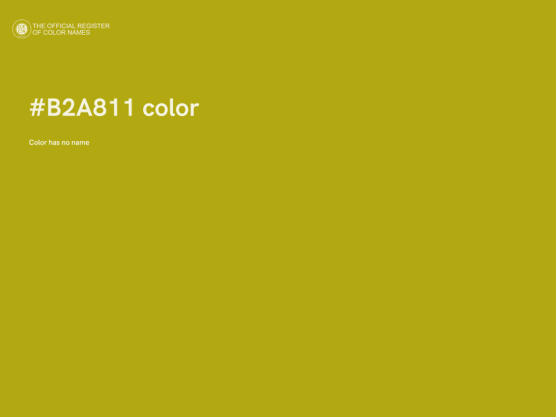#B2A811 color image