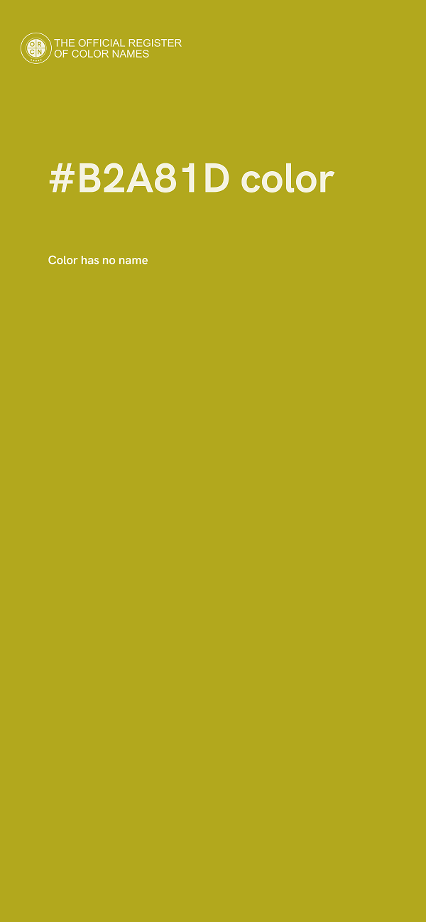 #B2A81D color image
