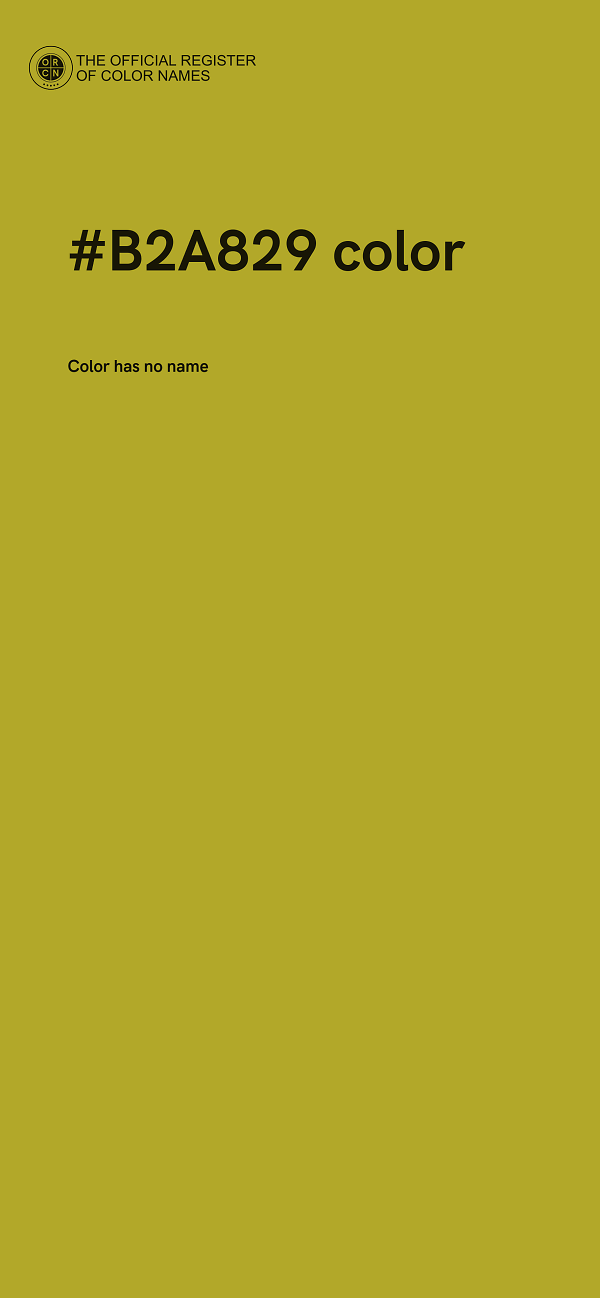 #B2A829 color image
