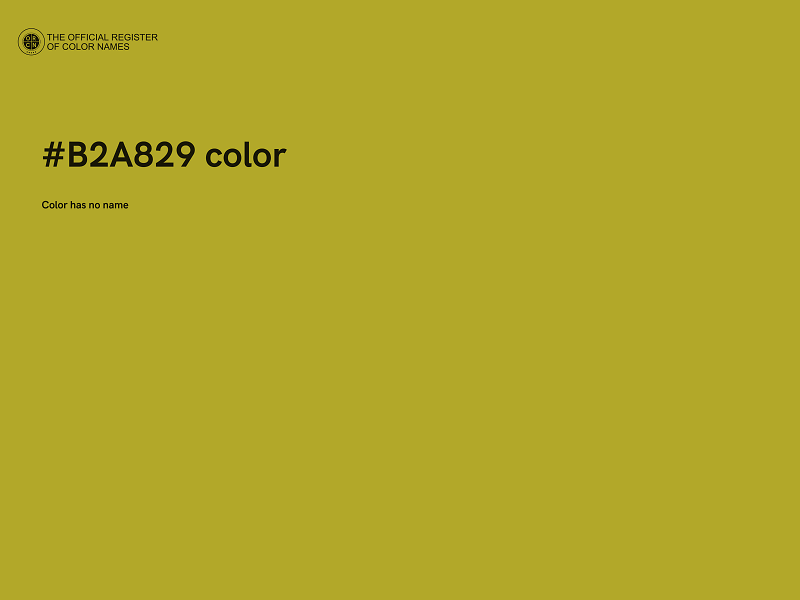 #B2A829 color image