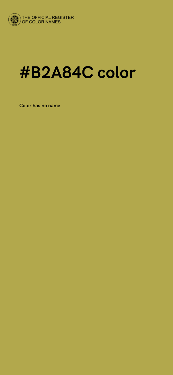 #B2A84C color image