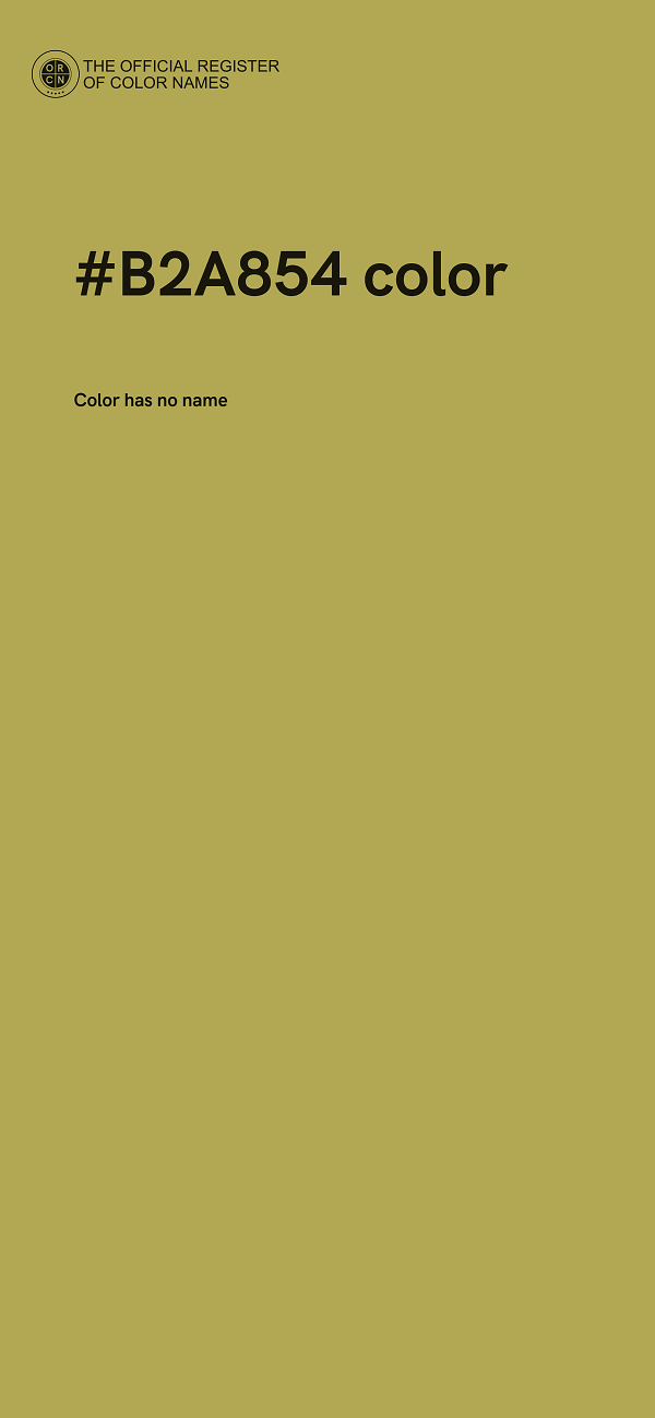 #B2A854 color image