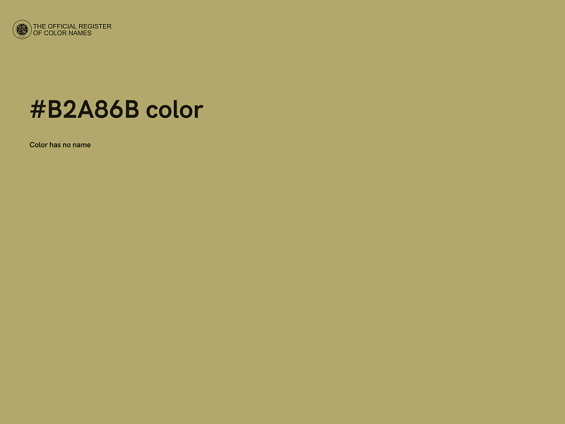 #B2A86B color image