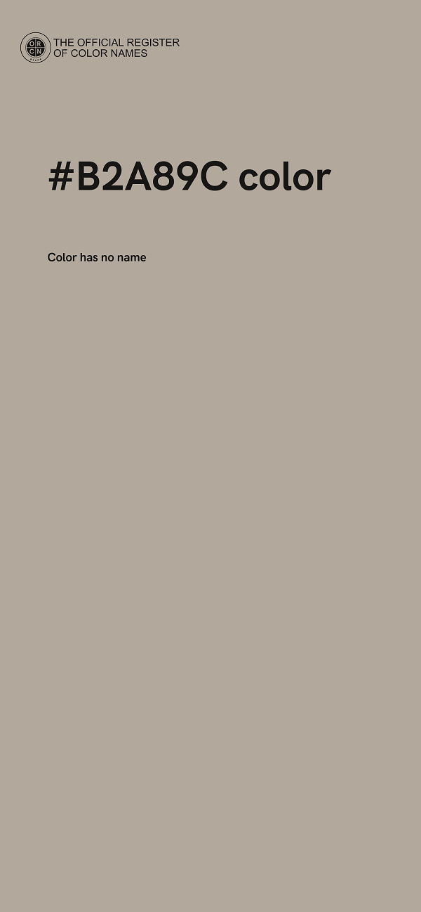 #B2A89C color image